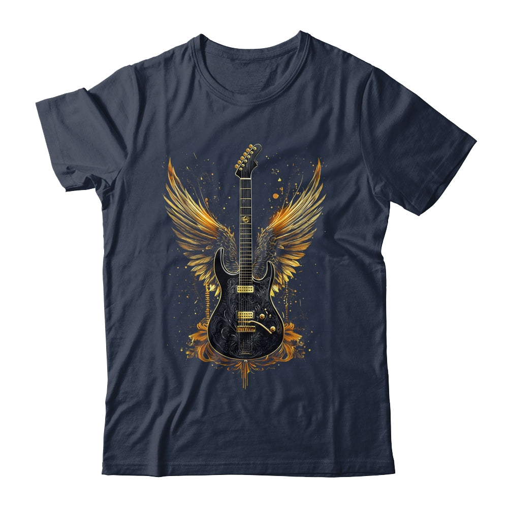Rock & Roll Guitar With Wings Vintage Retro 80s Music Shirt & Hoodie | siriusteestore
