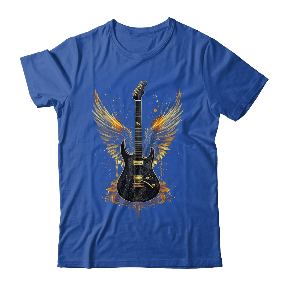 Rock & Roll Guitar With Wings Vintage Retro 80s Music Shirt & Hoodie | siriusteestore
