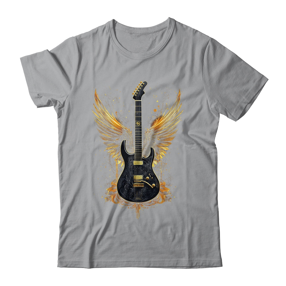 Rock & Roll Guitar With Wings Vintage Retro 80s Music Shirt & Hoodie | siriusteestore