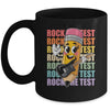 Rock The Test Day Teacher Testing Day Motivational Funny Mug | siriusteestore