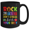 Rock The Test Don't Stress Just Do Your Best Funny Testing Mug | siriusteestore