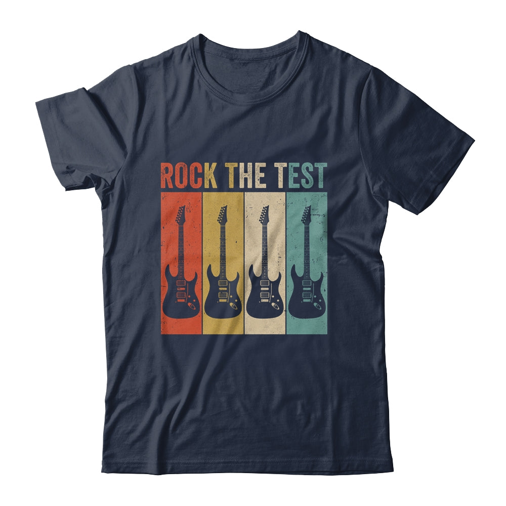 Rock The Test Guitar Teacher Test Day Testing Day Vintage Shirt & Hoodie | siriusteestore