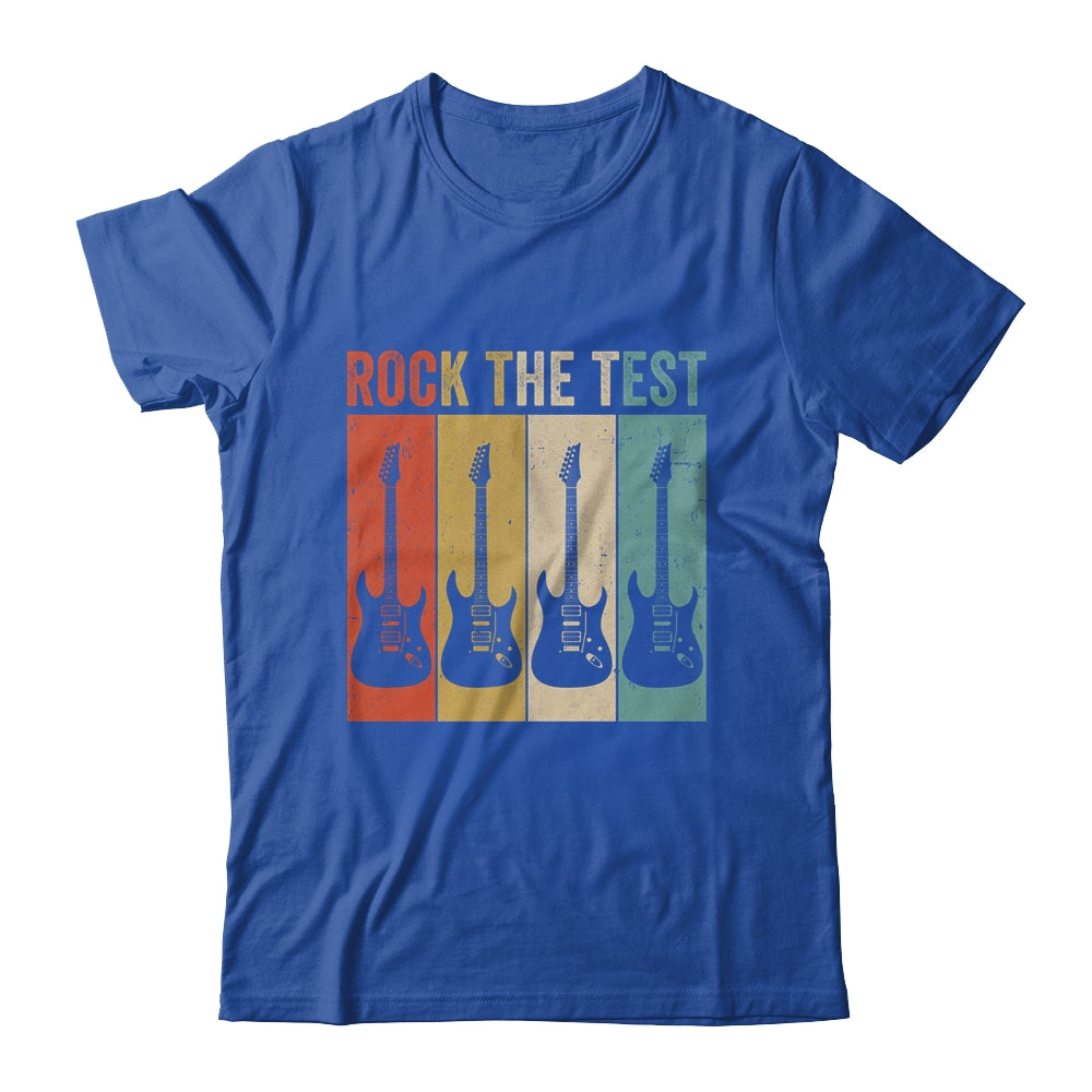 Rock The Test Guitar Teacher Test Day Testing Day Vintage Shirt & Hoodie | siriusteestore