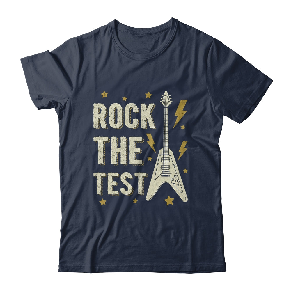 Rock The Test Guitar Testing Day Teacher Test Day Teacher Shirt & Hoodie | siriusteestore
