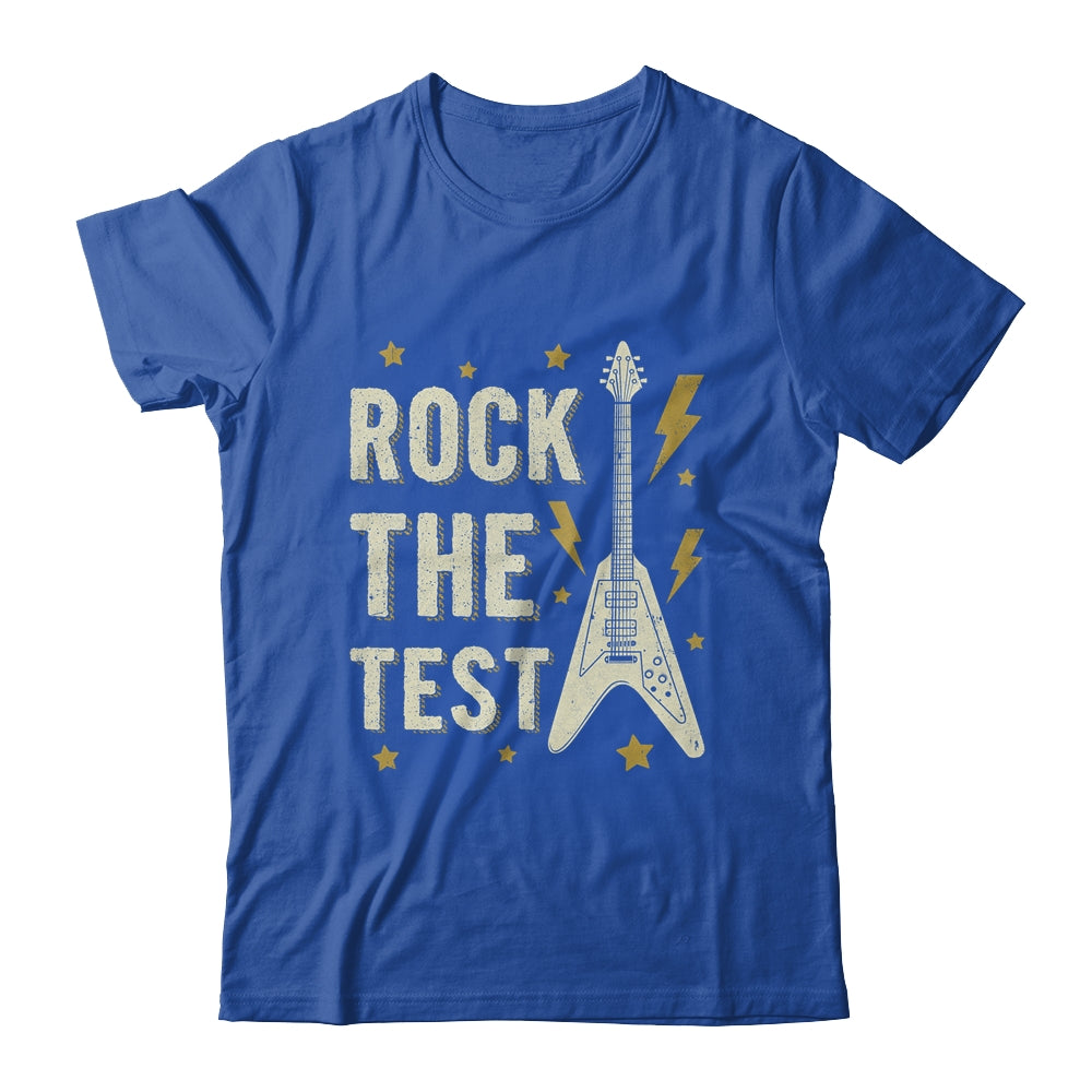Rock The Test Guitar Testing Day Teacher Test Day Teacher Shirt & Hoodie | siriusteestore