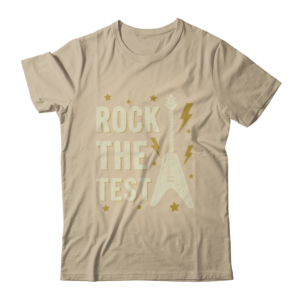 Rock The Test Guitar Testing Day Teacher Test Day Teacher Shirt & Hoodie | siriusteestore