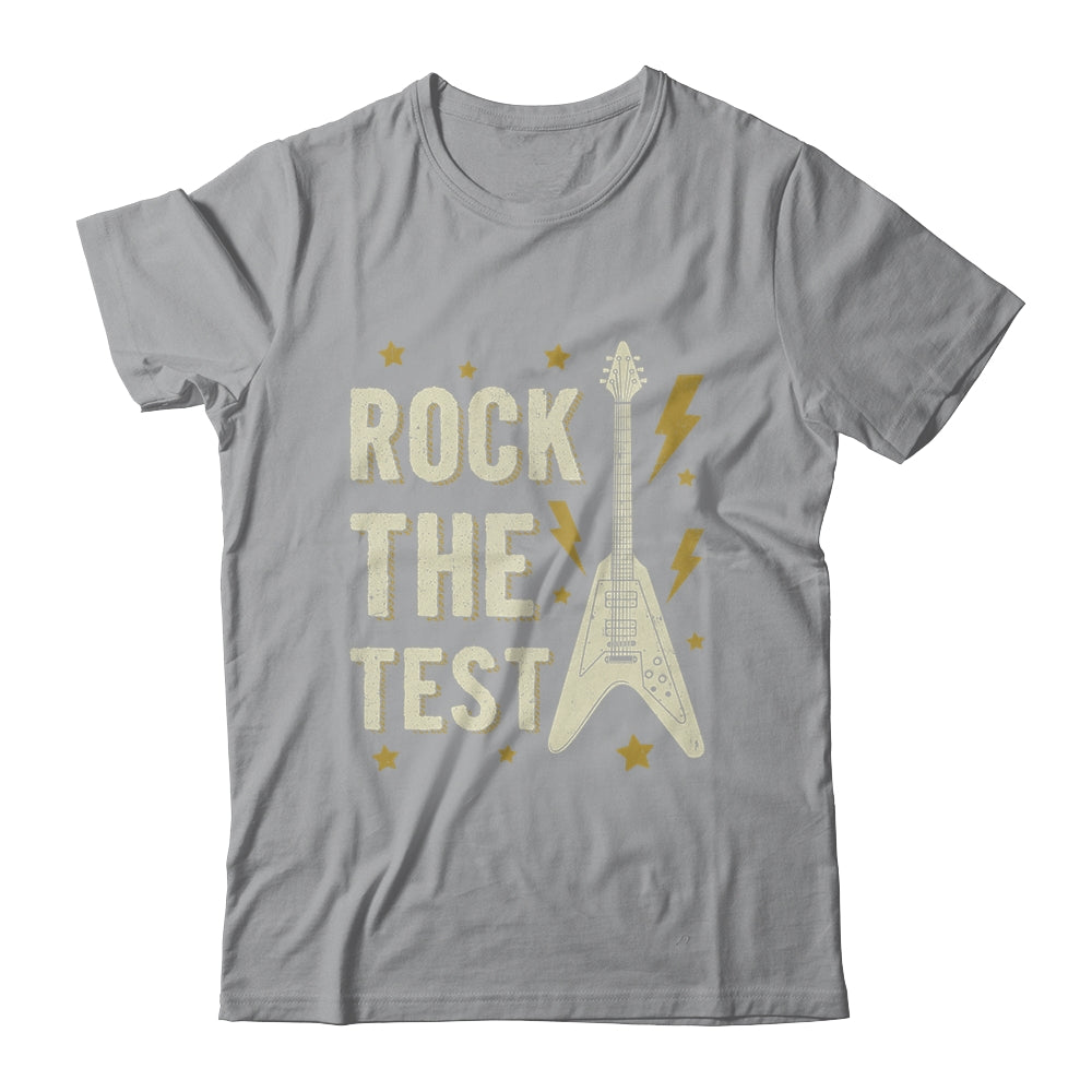 Rock The Test Guitar Testing Day Teacher Test Day Teacher Shirt & Hoodie | siriusteestore