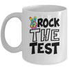 Rock The Test Teacher Test Day Testing Day Tie Dye Teacher Mug | siriusteestore
