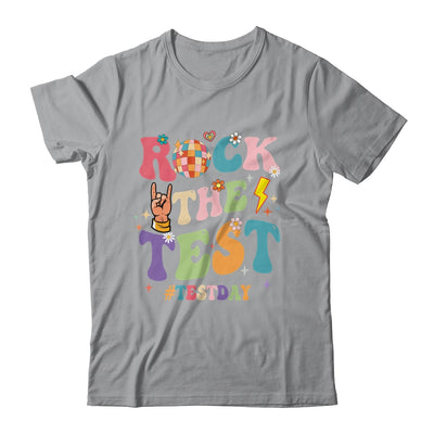 Rock The Test Testing Day Retro Motivational Teacher Student Shirt & Hoodie | siriusteestore