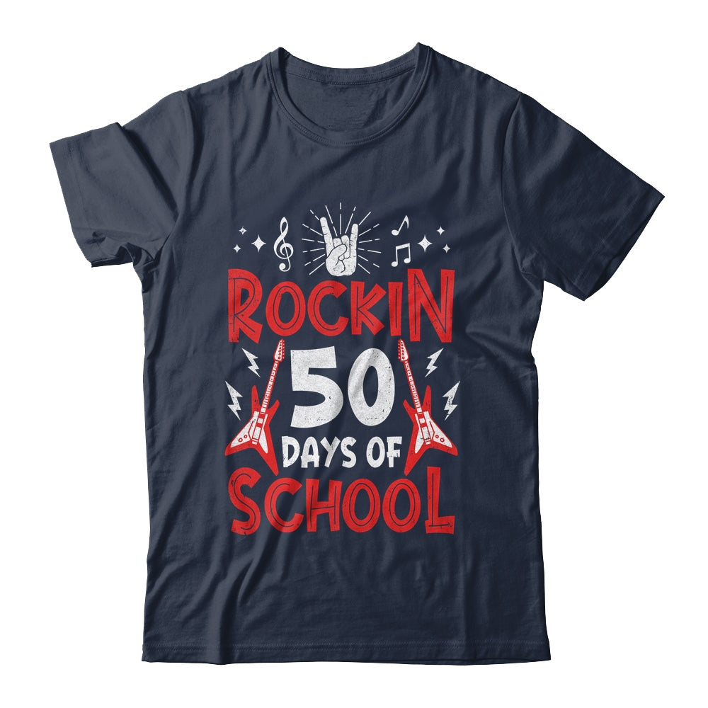 Rockin 50 Days Of School 50th Day Of School 50 Days Smarter Shirt & Hoodie | siriusteestore