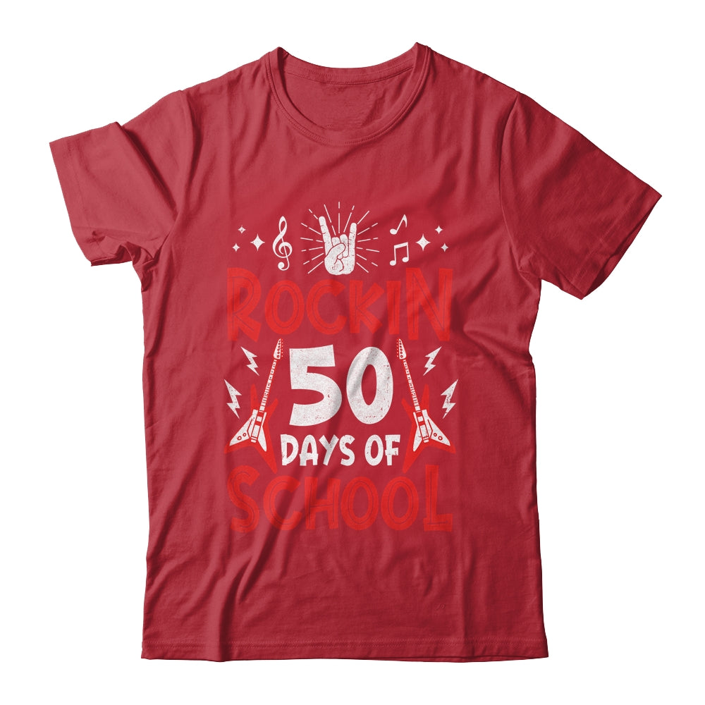 Rockin 50 Days Of School 50th Day Of School 50 Days Smarter Shirt & Hoodie | siriusteestore