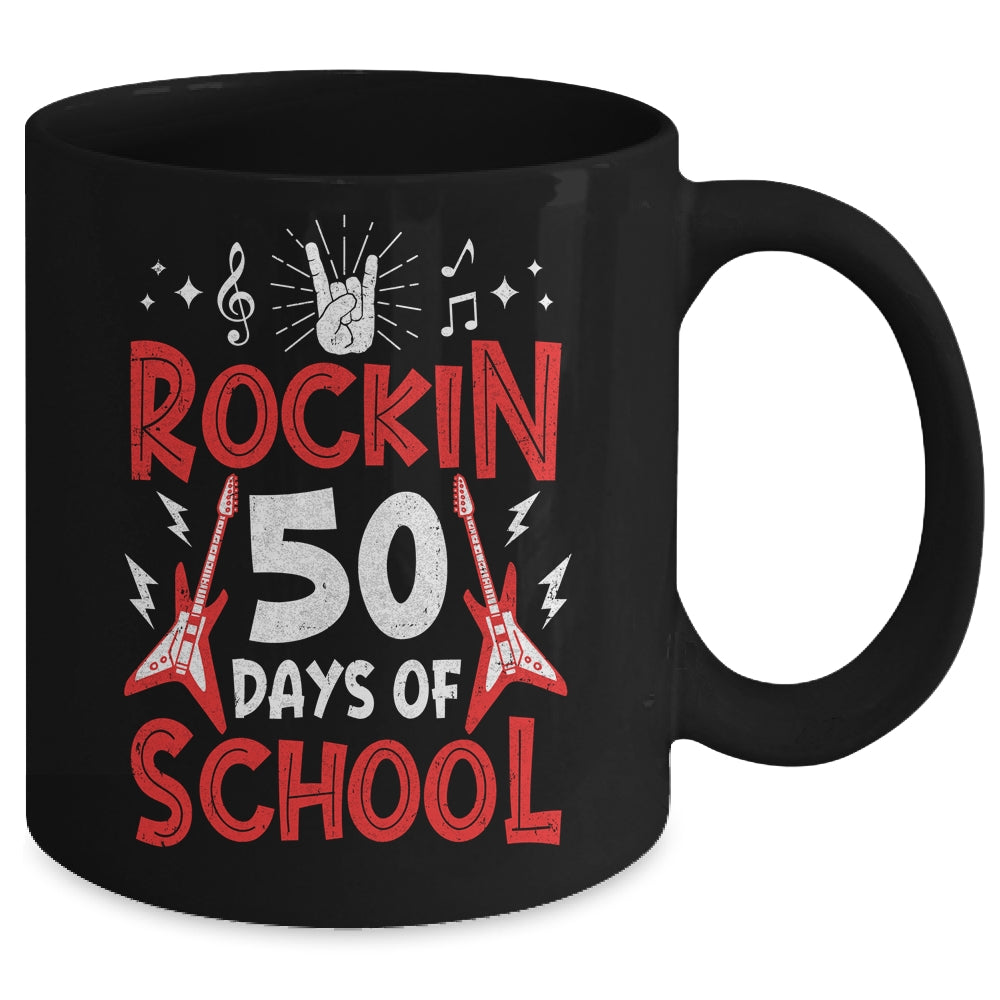 Rockin 50 Days Of School 50th Day Of School 50 Days Smarter Mug | siriusteestore