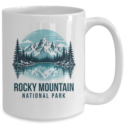 Rocky Mountain National Park Retro Mountain Lake Outdoor Hiking Mug | siriusteestore