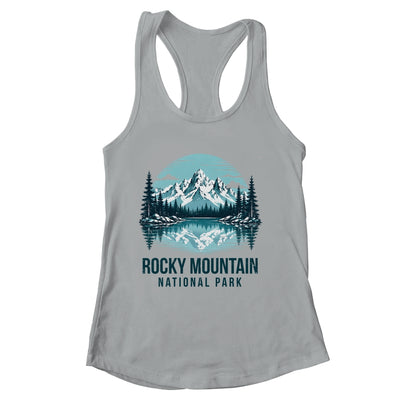 Rocky Mountain National Park Retro Mountain Lake Outdoor Hiking Shirt & Tank Top | siriusteestore
