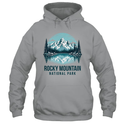 Rocky Mountain National Park Retro Mountain Lake Outdoor Hiking Shirt & Tank Top | siriusteestore