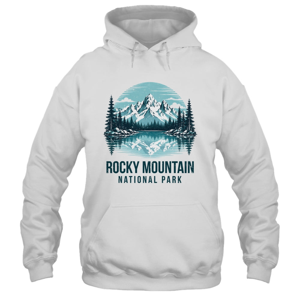 Rocky Mountain National Park Retro Mountain Lake Outdoor Hiking Shirt & Tank Top | siriusteestore
