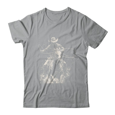 Rodeo Cowboy Dark Western Horse Vintage Art Graphic Men Shirt & Hoodie | siriusteestore