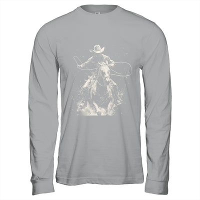 Rodeo Cowboy Dark Western Horse Vintage Art Graphic Men Shirt & Hoodie | siriusteestore