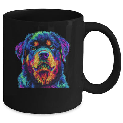 Rottweiler Dog Colorful Face Dog Lover Men Women Mug | siriusteestore