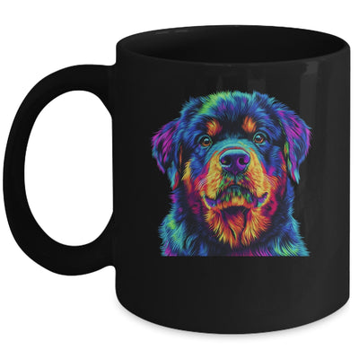 Rottweiler Dog Colorful Face Dog Lover Men Women Mug | siriusteestore