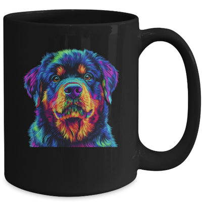 Rottweiler Dog Colorful Face Dog Lover Men Women Mug | siriusteestore