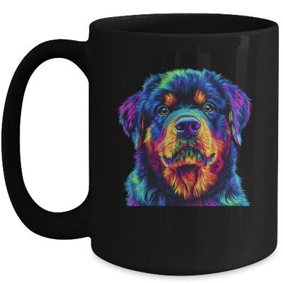 Rottweiler Dog Colorful Face Dog Lover Men Women Mug | siriusteestore
