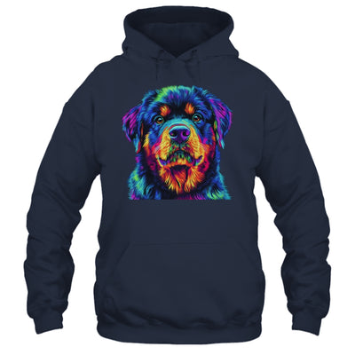 Rottweiler Dog Colorful Face Dog Lover Men Women Shirt & Tank Top | siriusteestore
