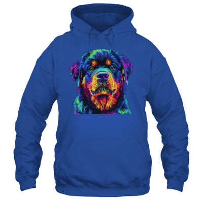 Rottweiler Dog Colorful Face Dog Lover Men Women Shirt & Tank Top | siriusteestore