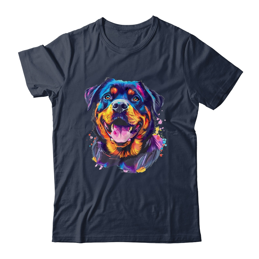 Rottweiler Mom Lover Puppy Dog Watercolor Tie Dye Painting Shirt & Tank Top | siriusteestore