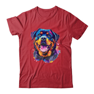 Rottweiler Mom Lover Puppy Dog Watercolor Tie Dye Painting Shirt & Tank Top | siriusteestore