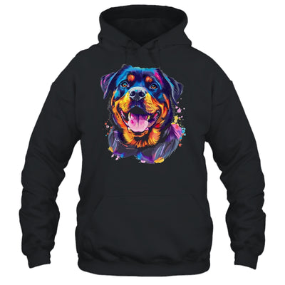 Rottweiler Mom Lover Puppy Dog Watercolor Tie Dye Painting Shirt & Tank Top | siriusteestore