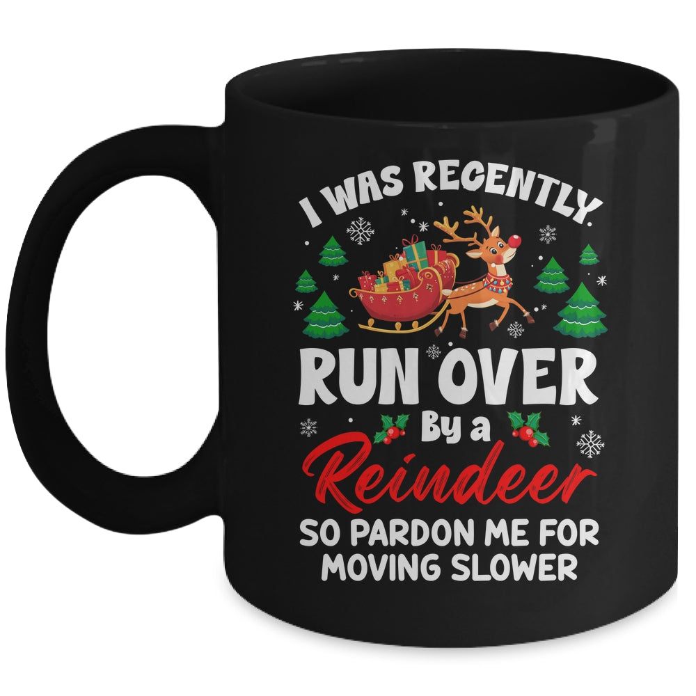 Run Over By Reindeer Matching Christmas Funny Xmas Women Men Mug | siriusteestore