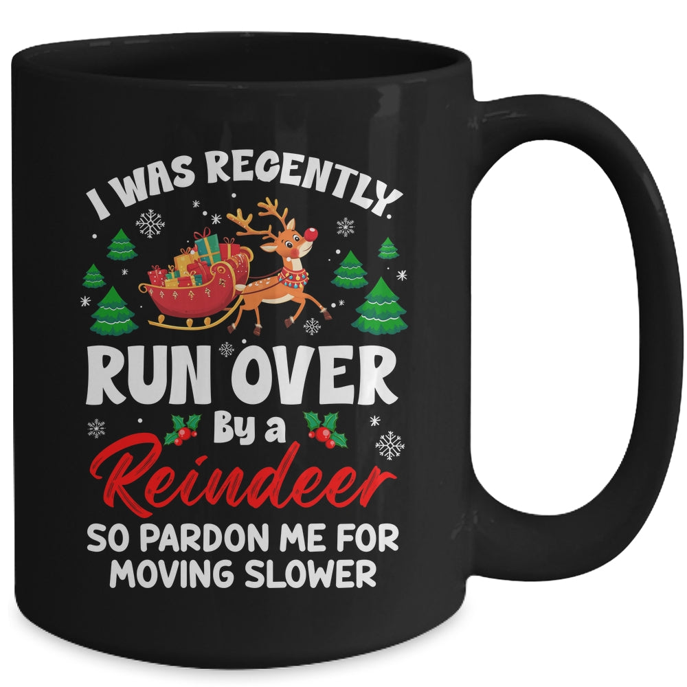 Run Over By Reindeer Matching Christmas Funny Xmas Women Men Mug | siriusteestore