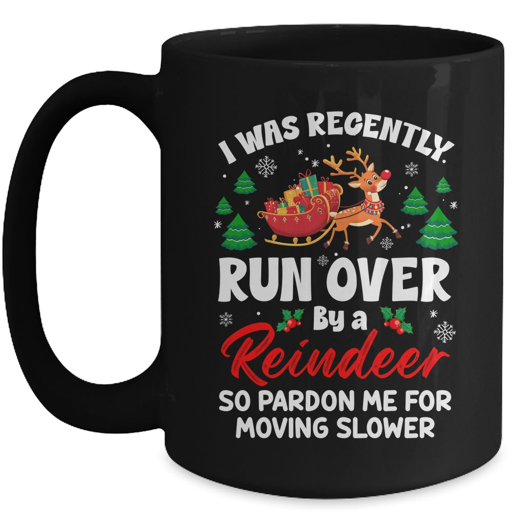Run Over By Reindeer Matching Christmas Funny Xmas Women Men Mug | siriusteestore