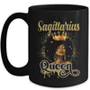 Sagittarius Queen Birthday Afro Girls Black Zodiac Birthday Mug | siriusteestore