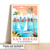 San Diego Travel Print Poster California Balboa Park Souvenir Wall Art Landscape Picture Suitable For Home Room Living Room Office Bedroom Decor Unframed | siriusteestore