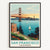 San Francisco California Poster Vintage Travel Landscape Wall Decor Wall Art Posters Prints Paintings Pictures For Living Room Bedroom Decoration Unframed | siriusteestore