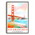 San Francisco Travel Print Poster California Golden Gate Bridge Souvenir Wall Art Landscape Watercolor Picture For Home Room Living Room Office Bedroom Decor Unframed | siriusteestore