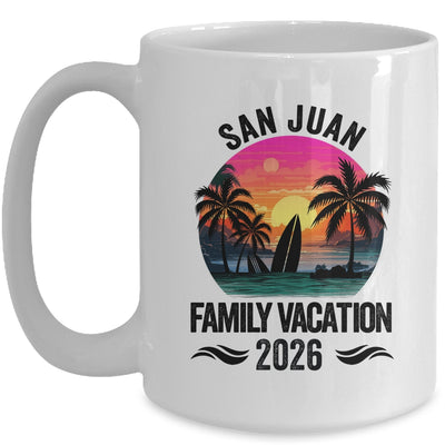 San Juan Family Vacation 2026 Matching Outfits Beach Summer Mug | siriusteestore