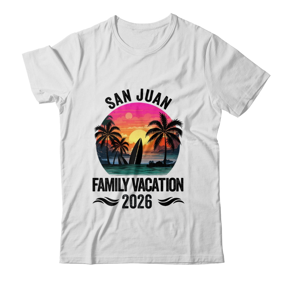 San Juan Family Vacation 2026 Matching Outfits Beach Summer Shirt & Tank Top | siriusteestore