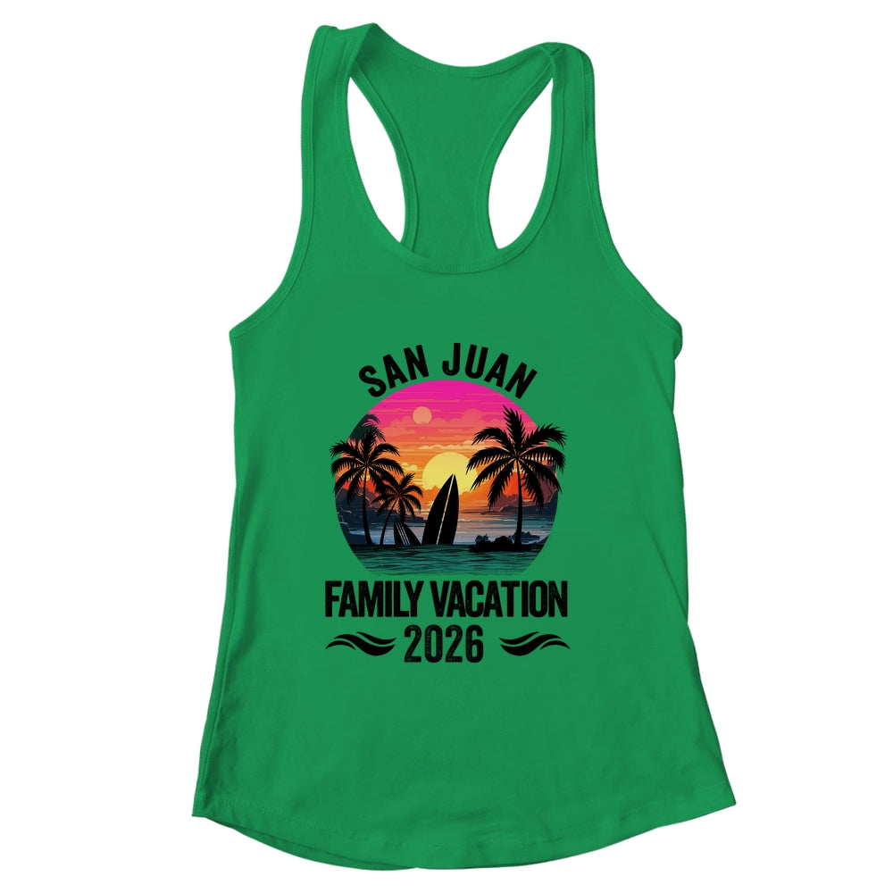 San Juan Family Vacation 2026 Matching Outfits Beach Summer Shirt & Tank Top | siriusteestore