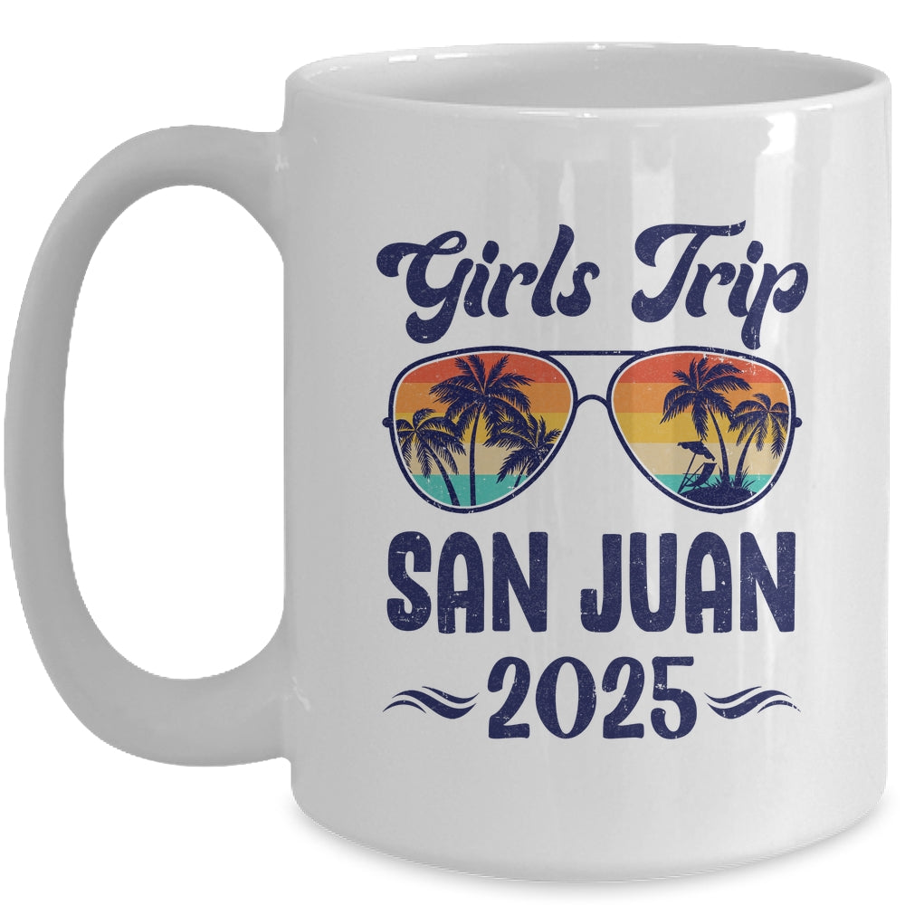 San Juan Girls Trip Beach Vacation 2025 Matching Group Mug | siriusteestore