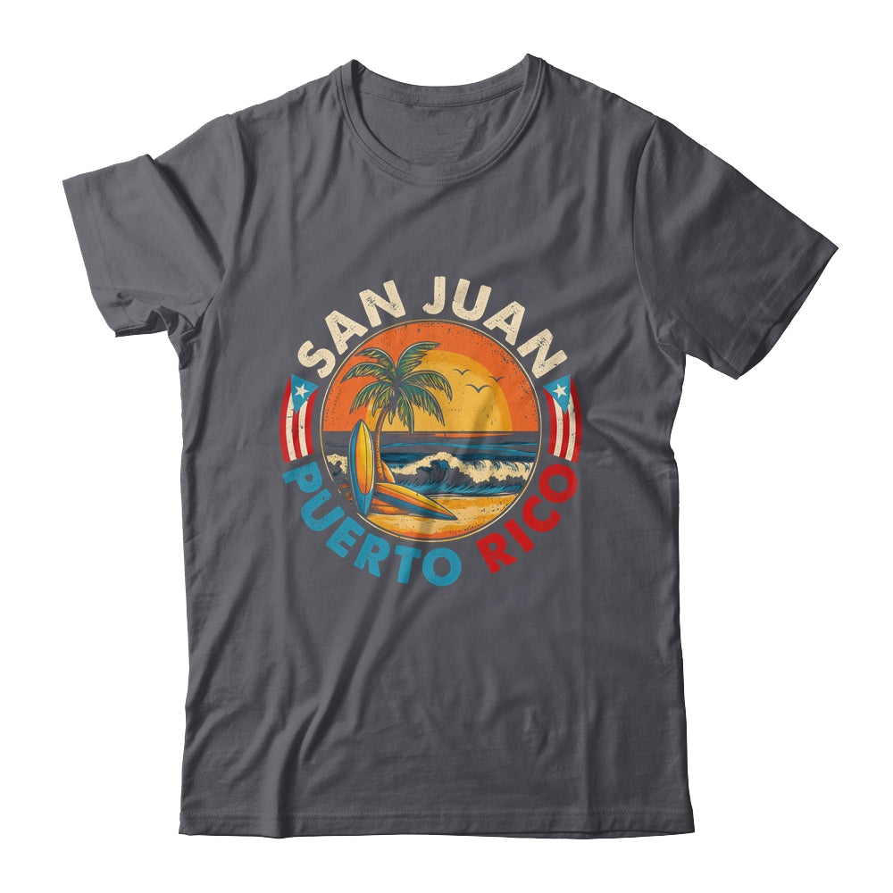 San Juan Puerto Rico Beach Retro Vintage 70s Sunset Summer Shirt & Tank Top | siriusteestore