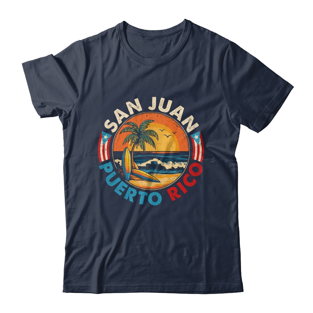 San Juan Puerto Rico Beach Retro Vintage 70s Sunset Summer Shirt & Tank Top | siriusteestore