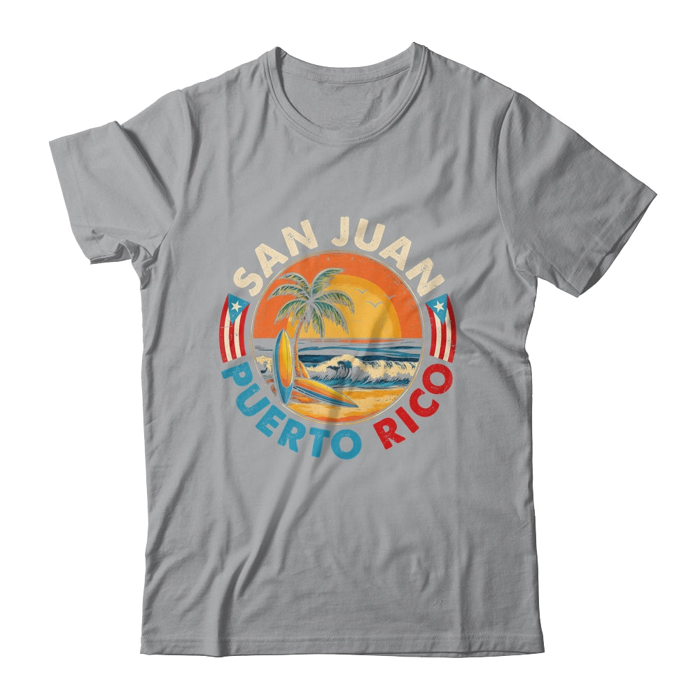 San Juan Puerto Rico Beach Retro Vintage 70s Sunset Summer Shirt & Tank Top | siriusteestore