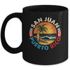 San Juan Puerto Rico Beach Retro Vintage 70s Sunset Summer Mug | siriusteestore