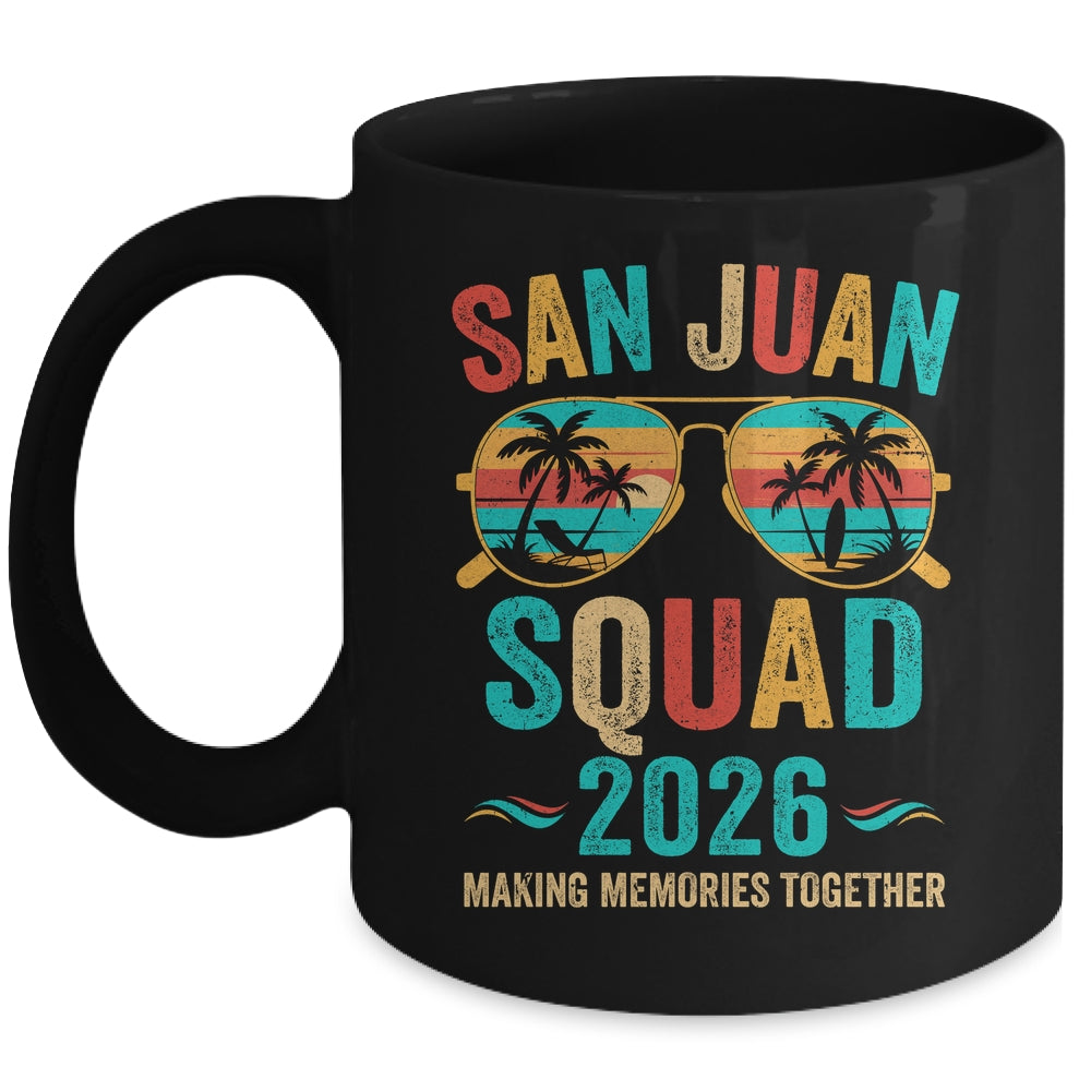 San Juan Vacation Squad 2026 Family Matching Vintage Mug | siriusteestore