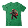 Santa Bigfoot Christmas Lights Funny Sasquatch Believe Shirt & Sweatshirt | siriusteestore