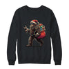 Santa Bigfoot Christmas Lights Funny Sasquatch Believe Shirt & Sweatshirt | siriusteestore