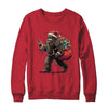 Santa Bigfoot Christmas Lights Funny Sasquatch Believe Shirt & Sweatshirt | siriusteestore